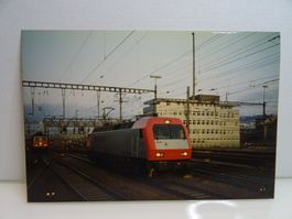 Foto Siemens 127 001 Eurosprinter Testfahrt Zürich 12.2.1992
